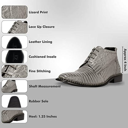 Foxx Leather Lace - Up Boots Boots by Libertyzeno – Don't Panic Shoes