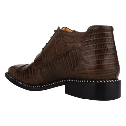 Foxx Leather Lace - Up Boots Boots by Libertyzeno – Don't Panic Shoes