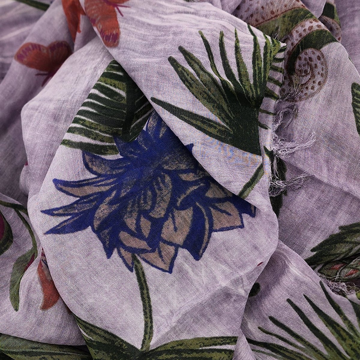 Frida Bamboo Fiber Light Lilac 78 Florence Italy Handcrafted Bamboo Scarves by Mar Soreli – Don't Panic Shoes