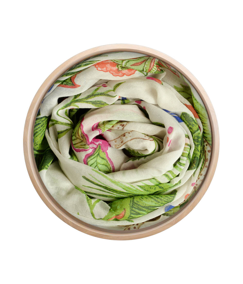 Frida White 02 Bamboo Fiber White Bamboo Scarves by Mar Soreli – Don't Panic Shoes