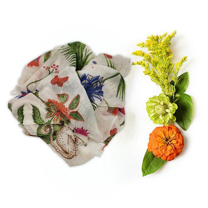 Frida White 02 Bamboo Fiber White Bamboo Scarves by Mar Soreli – Don't Panic Shoes