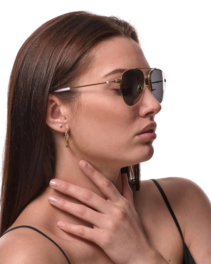 Gansett Classic Aviator Metal Gold Blue Grey Polarized Sunglasses by Out East Eyewear – Don't Panic Shoes