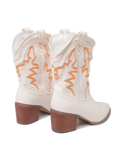 Giddyup | White Boots by J.Adams – Don't Panic Shoes
