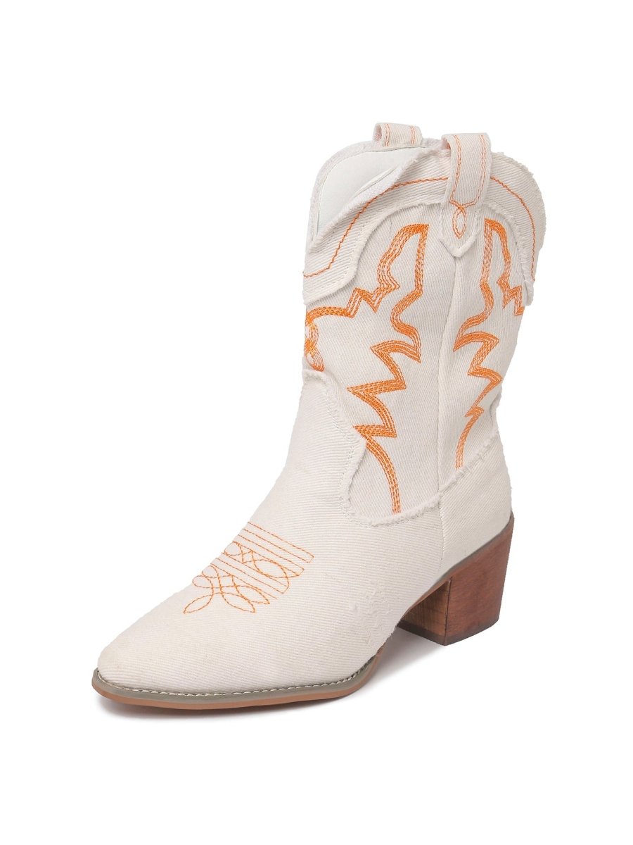 Giddyup | White Boots by J.Adams – Don't Panic Shoes