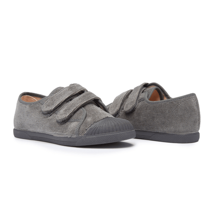 Gigi Grey Adjustable Velcro Non Slip Rubber Soles Cushioned Seasonal Core Fw by Childrenchic – Don't Panic Shoes