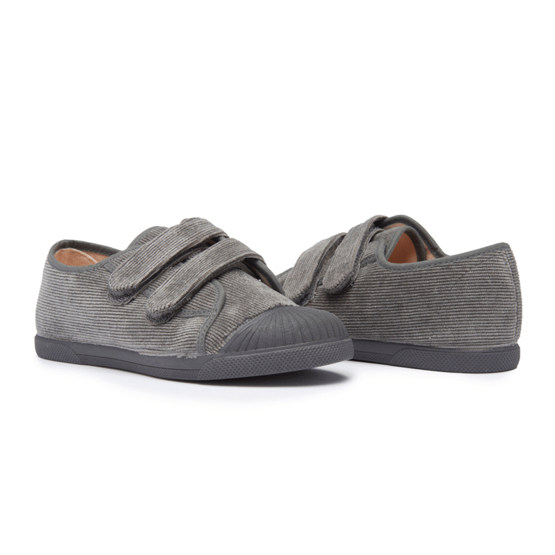 Gigi Grey Adjustable Velcro Non Slip Rubber Soles Cushioned Seasonal Core Fw by Childrenchic – Don't Panic Shoes