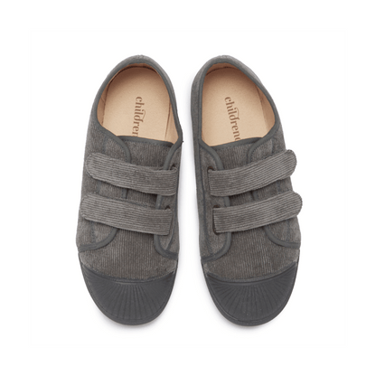 Gigi Grey Adjustable Velcro Non Slip Rubber Soles Cushioned Seasonal Core Fw by Childrenchic – Don't Panic Shoes