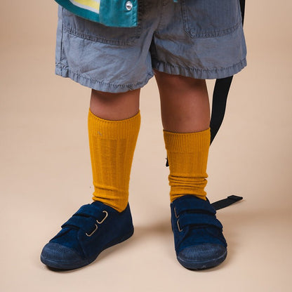 Gigi Navy Adjustable Velcro Non Slip Rubber Padded Captoe Seasonal Core Fw by Childrenchic – Don't Panic Shoes