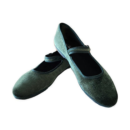 Ginger Mary Jane Italian Handmade Women's Velvet Verde Seta Slip On by Mar Soreli – Don't Panic Shoes