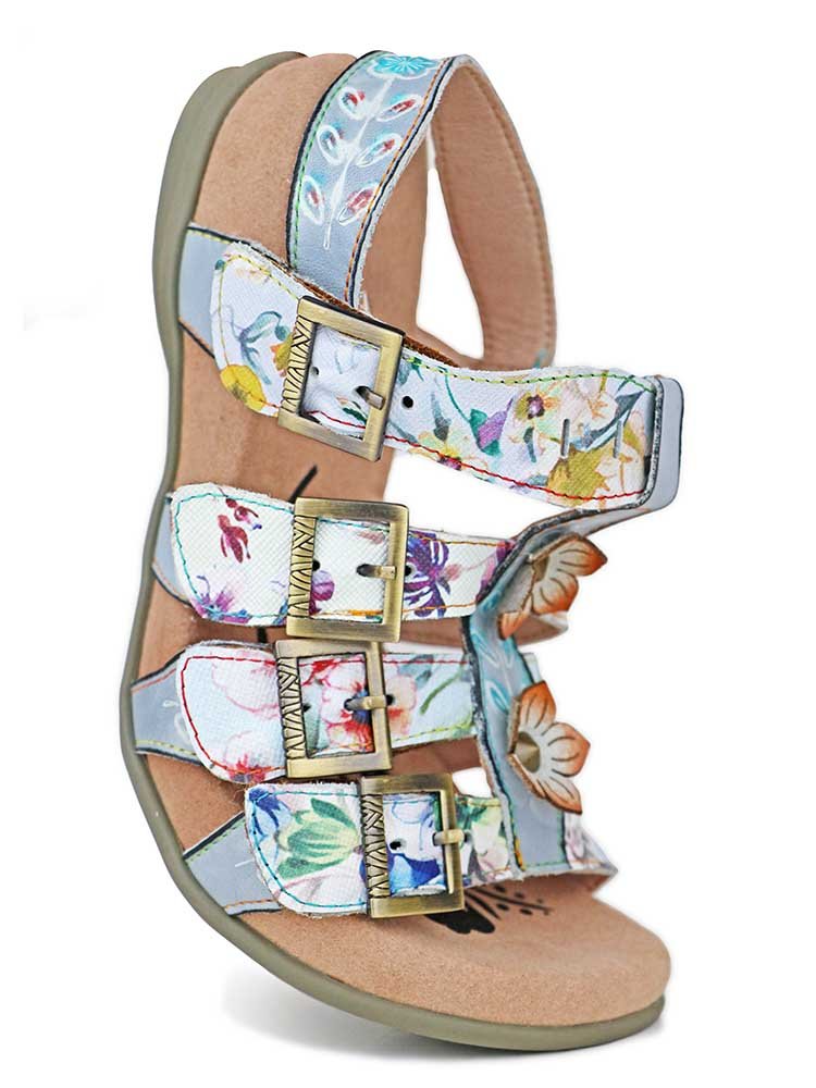 Giselle Bohemian Leather Sandals Sandals by Colorstepshoes – Don't Panic Shoes