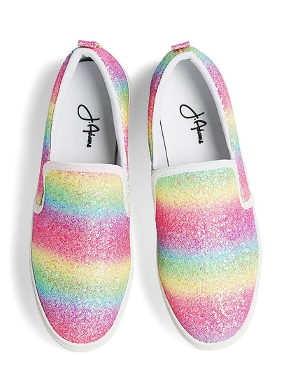 Glimmer | Rainbow Glitter Sneakers by J.Adams – Don't Panic Shoes