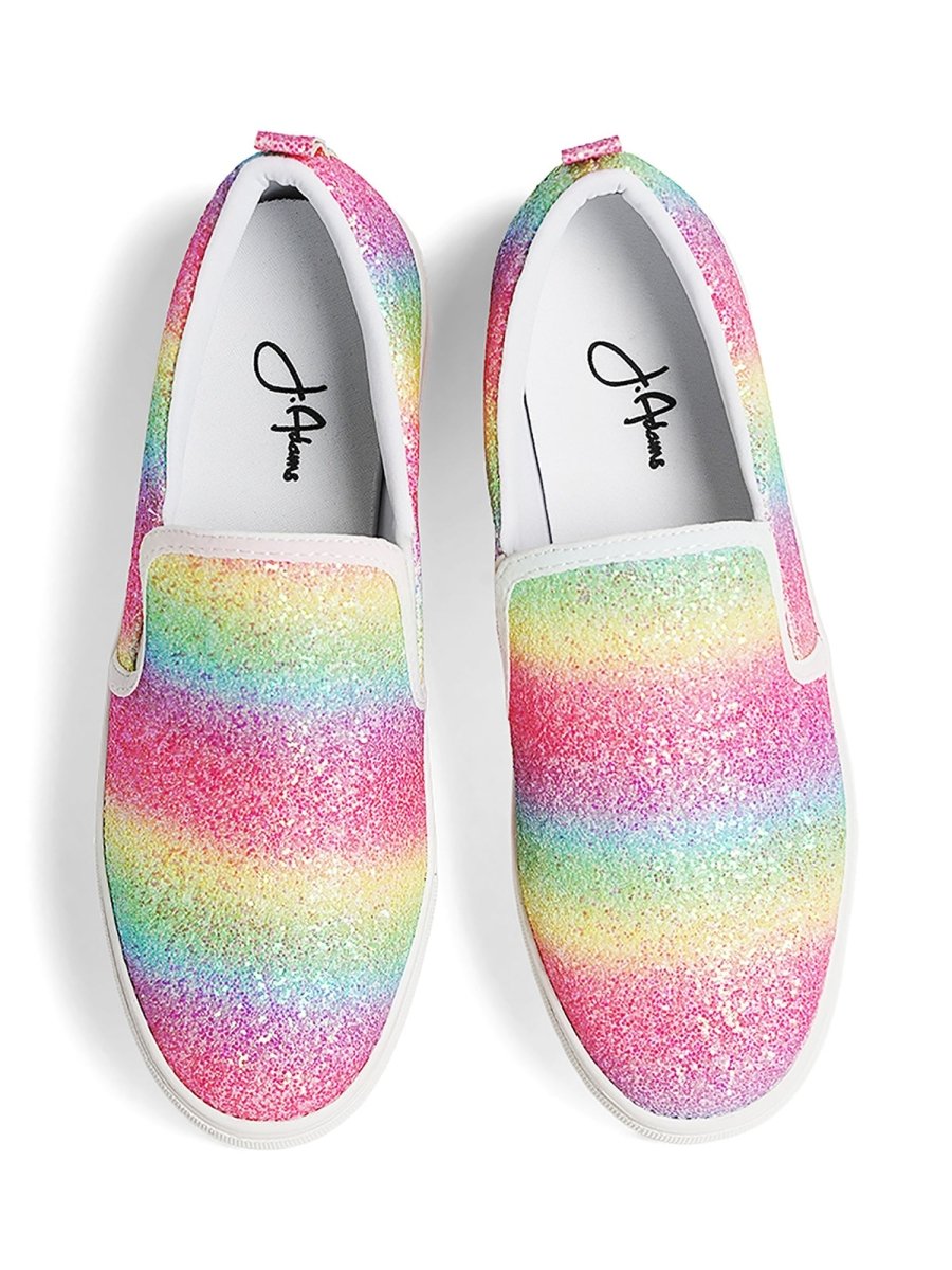 Glimmer | Rainbow Glitter Sneakers by J.Adams – Don't Panic Shoes