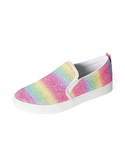 Glimmer | Rainbow Glitter Sneakers by J.Adams – Don't Panic Shoes
