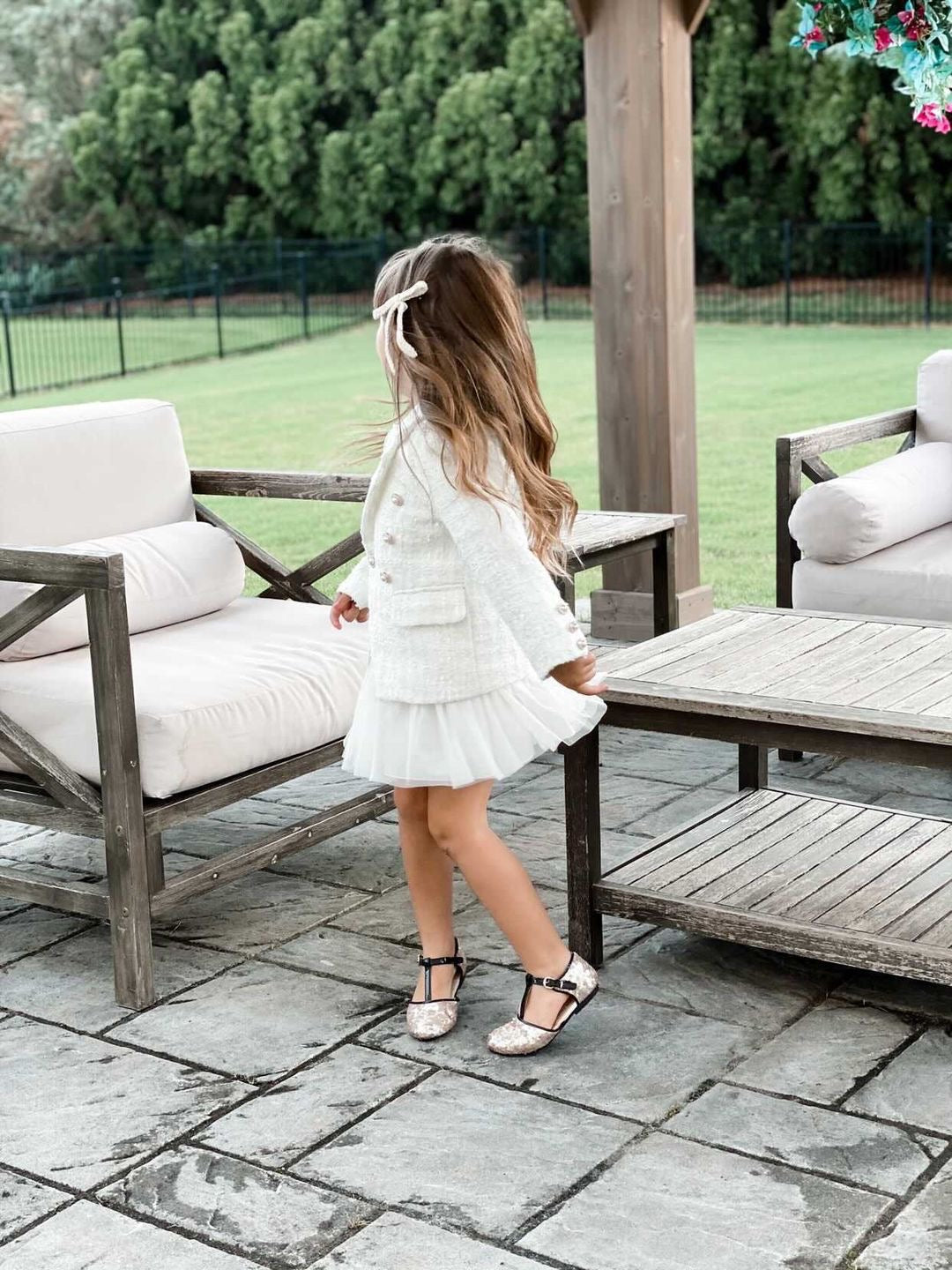 Zelda Sequin Shoes Kids Patent Leather Made In Italy