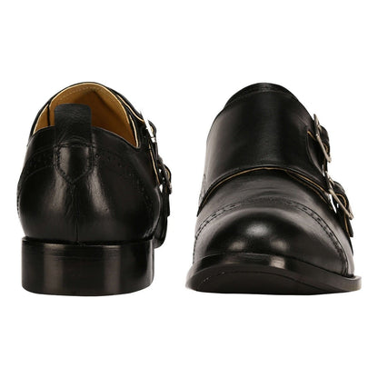 Gosling Leather Oxford Style Double Buckle Monk Straps Shoes For Men Shoes by Libertyzeno – Don't Panic Shoes