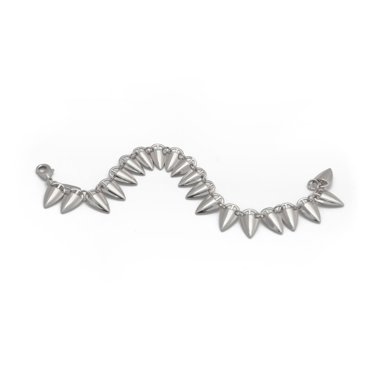 GraIn Link Bracelet in Silver Bracelets by Rahya Jewelry Design – Don't Panic Shoes