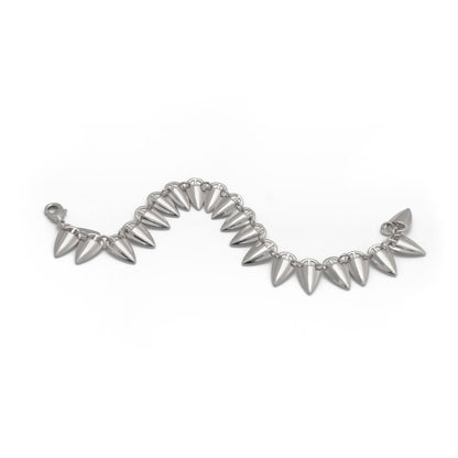 GraIn Link Bracelet in Silver Bracelets by Rahya Jewelry Design – Don't Panic Shoes