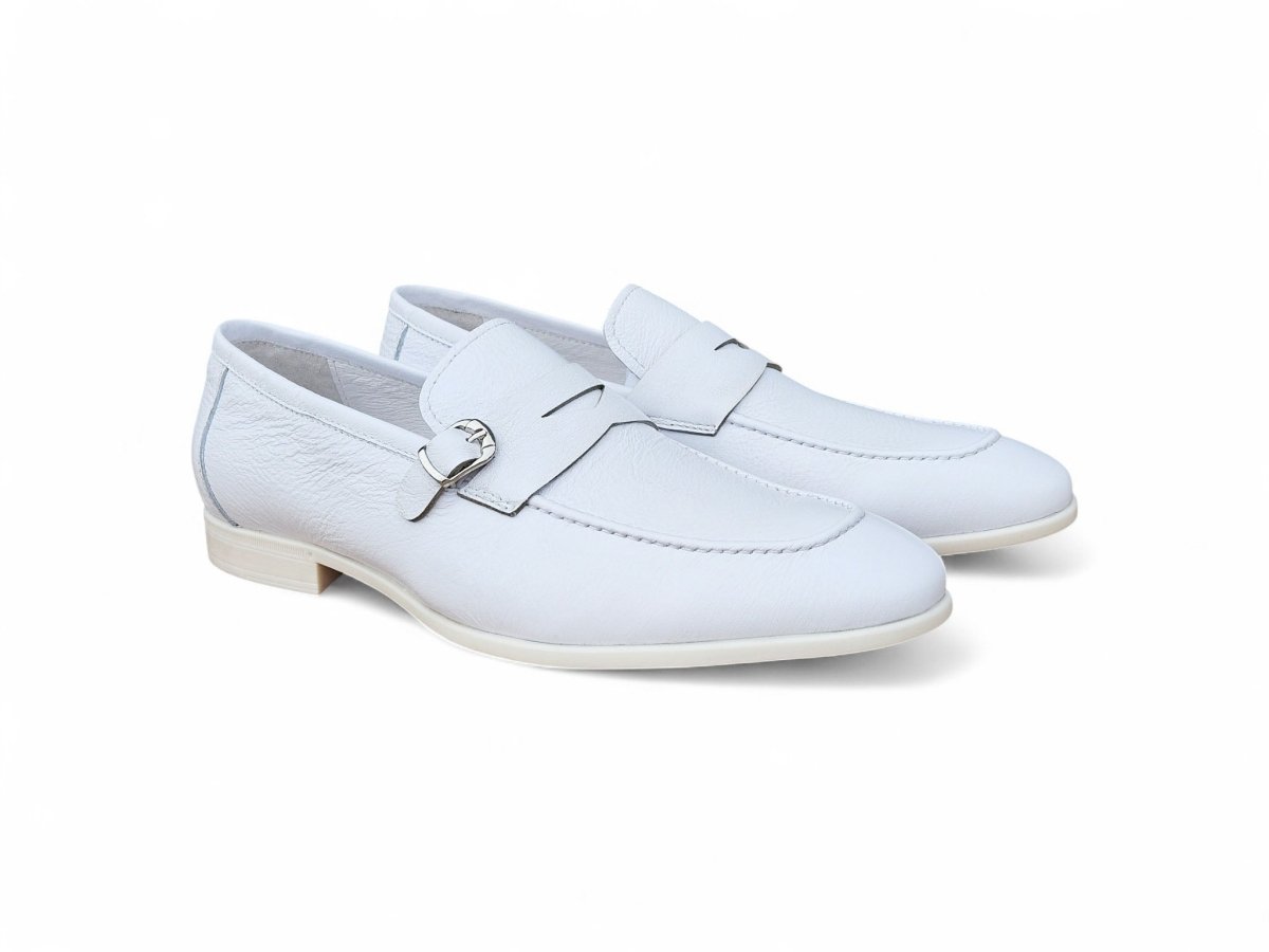 Grant Buckle Loafer Men’S Full Grain Leather Ks223 - 06 Shoes by Carrucci Shoes – Don't Panic Shoes