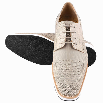 Gutta Lizard Print Leather Textile Casual Sneakers Shoes by Libertyzeno – Don't Panic Shoes