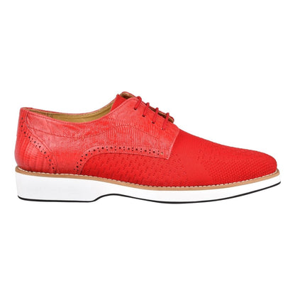 Gutta Lizard Print Leather Textile Casual Sneakers Shoes by Libertyzeno – Don't Panic Shoes