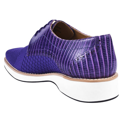 Gutta Lizard Print Leather Textile Casual Sneakers Shoes by Libertyzeno – Don't Panic Shoes