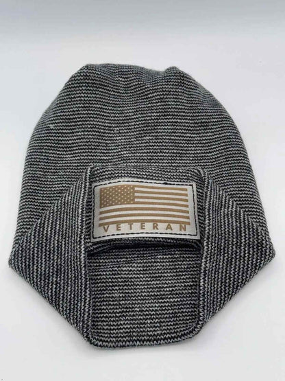 H - Stitch Beanie Veteran Tribute Knit Cap For Veterans Beanie by Haakwear Usa – Don't Panic Shoes