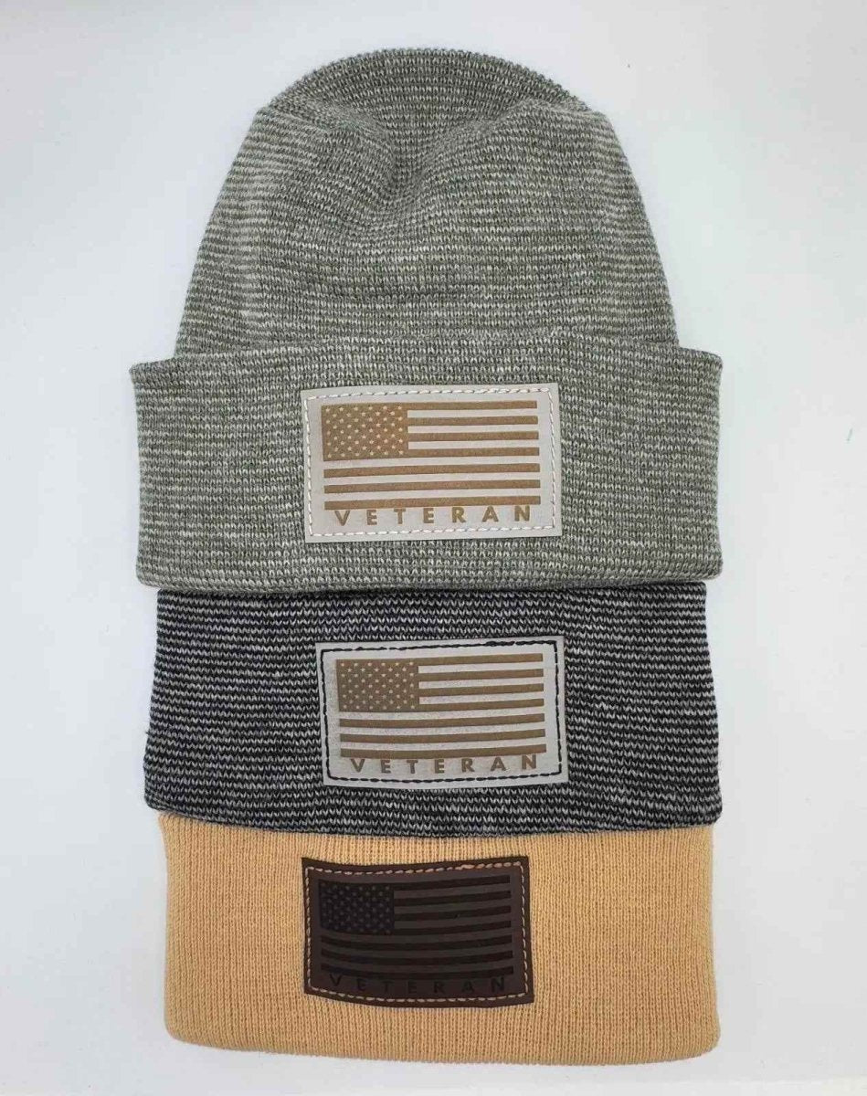 H - Stitch Beanie Veteran Tribute Knit Cap For Veterans Beanie by Haakwear Usa – Don't Panic Shoes