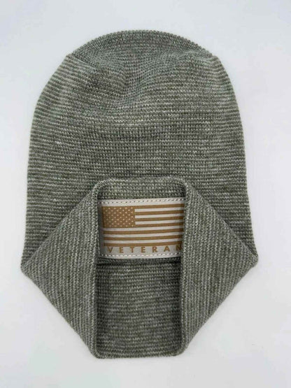 H - Stitch Beanie Veteran Tribute Knit Cap For Veterans Beanie by Haakwear Usa – Don't Panic Shoes