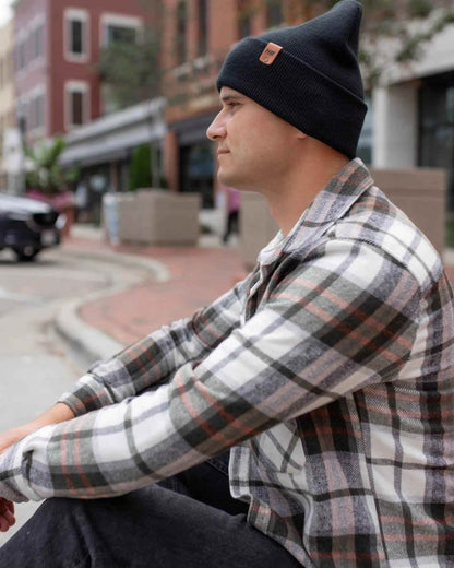 Haakwear Classic Beanie Knit Charcoal Black Made In Usa Beanie by Haakwear Usa – Don't Panic Shoes