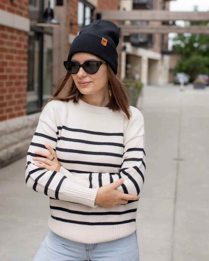 Haakwear Classic Beanie Knit Charcoal Black Made In Usa Beanie by Haakwear Usa – Don't Panic Shoes