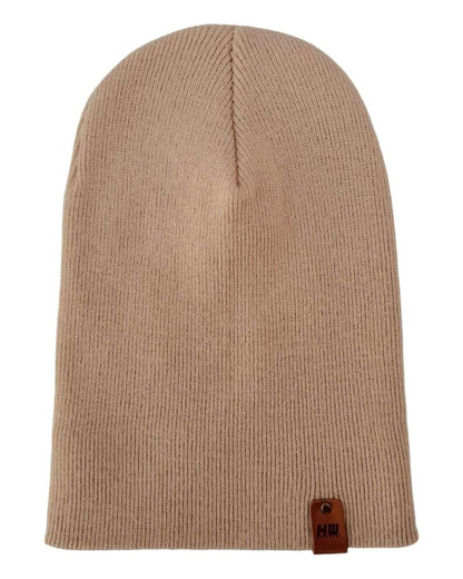 Haakwear Classic Cuffed Knit Beanie Acrylic Dune Beige Beanie by Haakwear Usa – Don't Panic Shoes