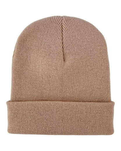 Haakwear Classic Cuffed Knit Beanie Acrylic Dune Beige Beanie by Haakwear Usa – Don't Panic Shoes