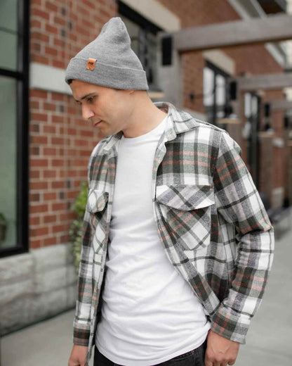 Haakwear Classic Cuffed Knit Beanie Made In Usa Koala Gray Beanie by Haakwear Usa – Don't Panic Shoes