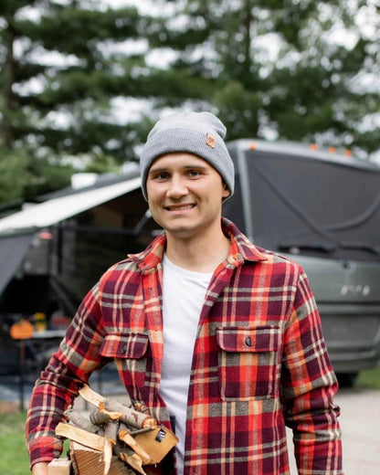 Haakwear Classic Cuffed Knit Beanie Made In Usa Koala Gray Beanie by Haakwear Usa – Don't Panic Shoes