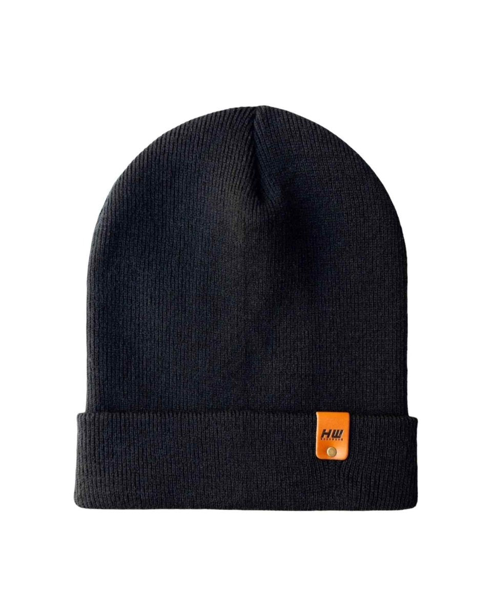 Haakwear Classic Cuffed Knit Beanie Midnight Black Beanie by Haakwear Usa – Don't Panic Shoes