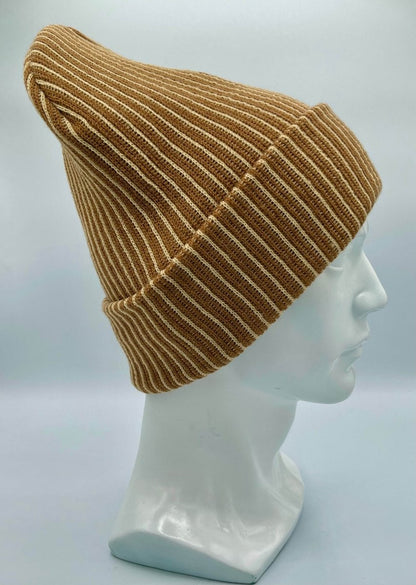 Haakwear Cuffed Wide Ribbed Beanie Striped Limited Edition Beanie by Haakwear Usa – Don't Panic Shoes