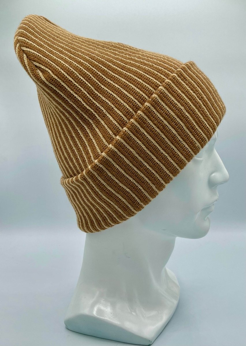 Haakwear Cuffed Wide Ribbed Beanie Striped Limited Edition Beanie by Haakwear Usa – Don't Panic Shoes