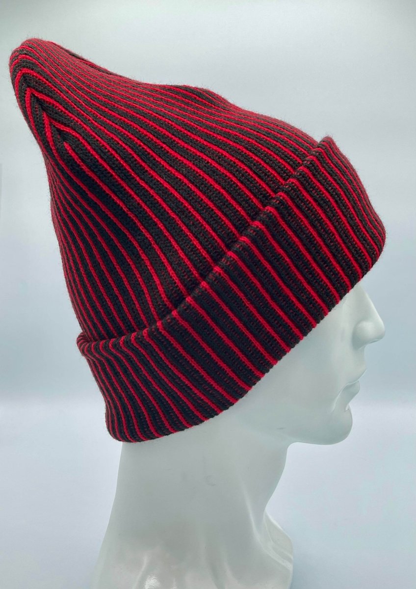 Haakwear Cuffed Wide Ribbed Striped Beanie Beanie by Haakwear Usa – Don't Panic Shoes