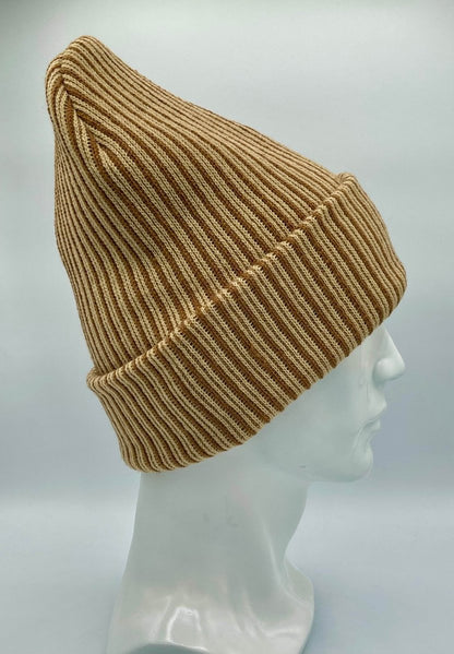 Haakwear Cuffed Wide Ribbed Striped Beanie Limited Edition Beanie by Haakwear Usa – Don't Panic Shoes