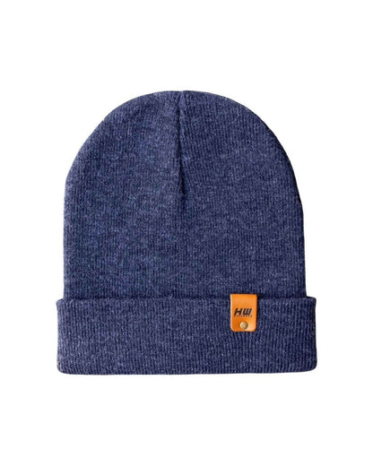 Haakwear Denim Blue Cuffed Knit Beanie Classic Premium Beanie by Haakwear Usa – Don't Panic Shoes
