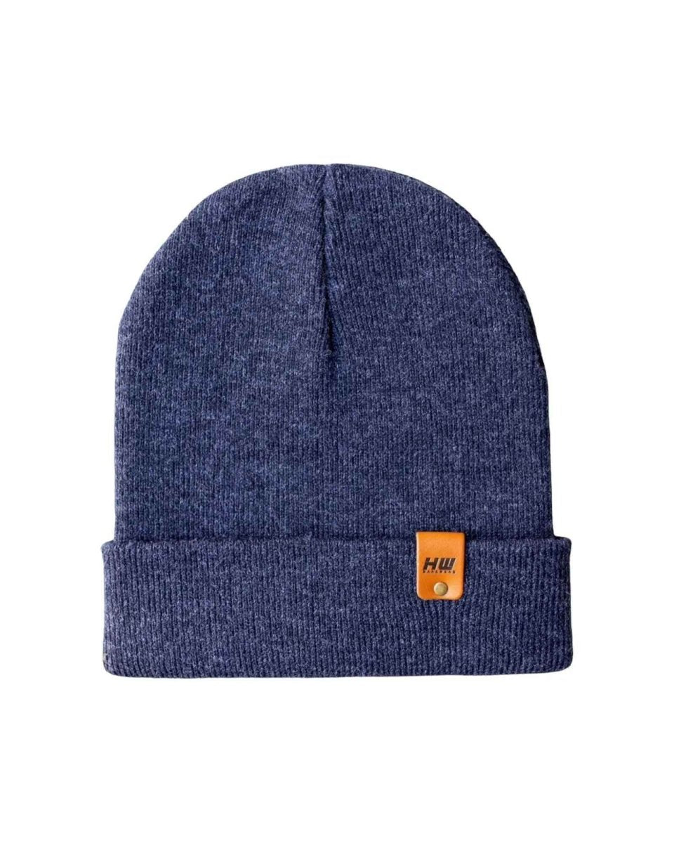 Haakwear Denim Blue Cuffed Knit Beanie Classic Premium Beanie by Haakwear Usa – Don't Panic Shoes