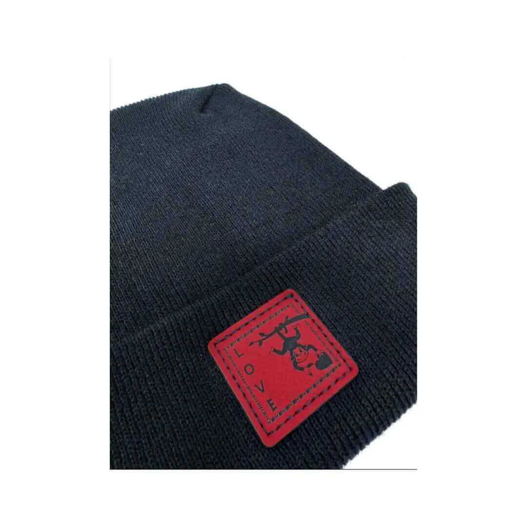 Haakwear Exclusive Love Inspired H Stitch Beanie Black Beanie by Haakwear Usa – Don't Panic Shoes