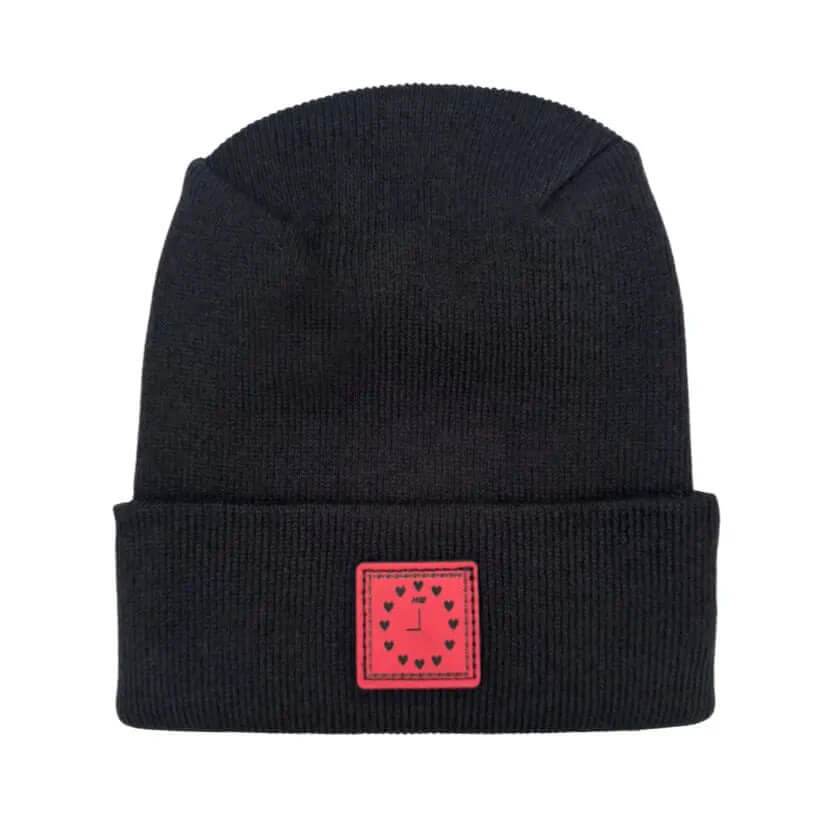 Haakwear Exclusive Love Inspired H Stitch Beanie Black Beanie by Haakwear Usa – Don't Panic Shoes