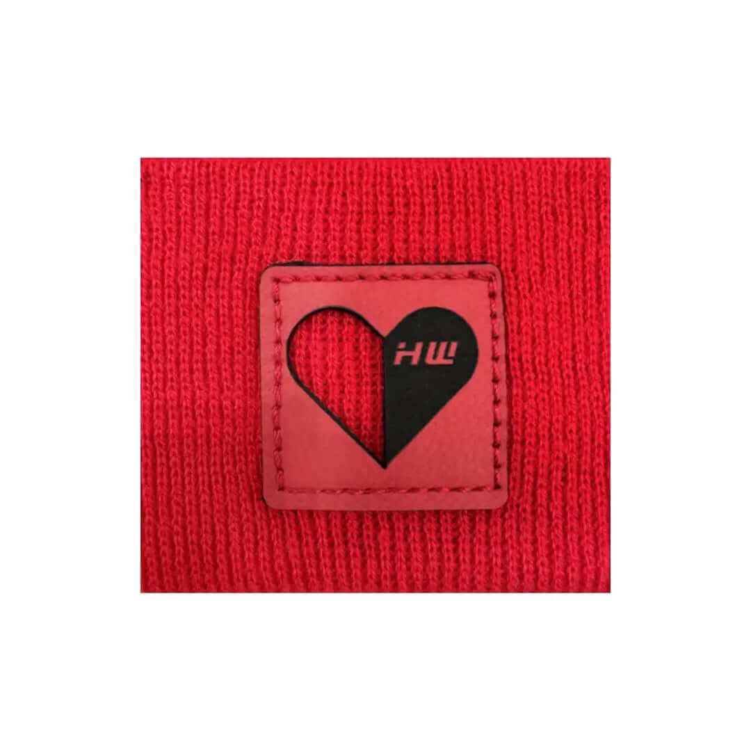 Haakwear Exclusive Love Inspired H Stitch Beanie Scarlet Red Beanie by Haakwear Usa – Don't Panic Shoes