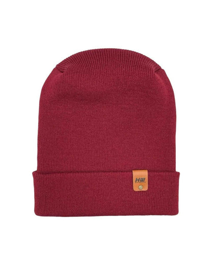 Haakwear H - Stitch Cuffed Beanie Designed In United States Burnt Maroon Beanie by Haakwear Usa – Don't Panic Shoes
