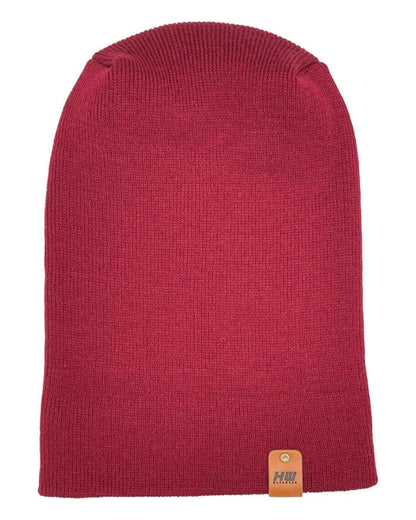Haakwear H - Stitch Cuffed Beanie Designed In United States Burnt Maroon Beanie by Haakwear Usa – Don't Panic Shoes
