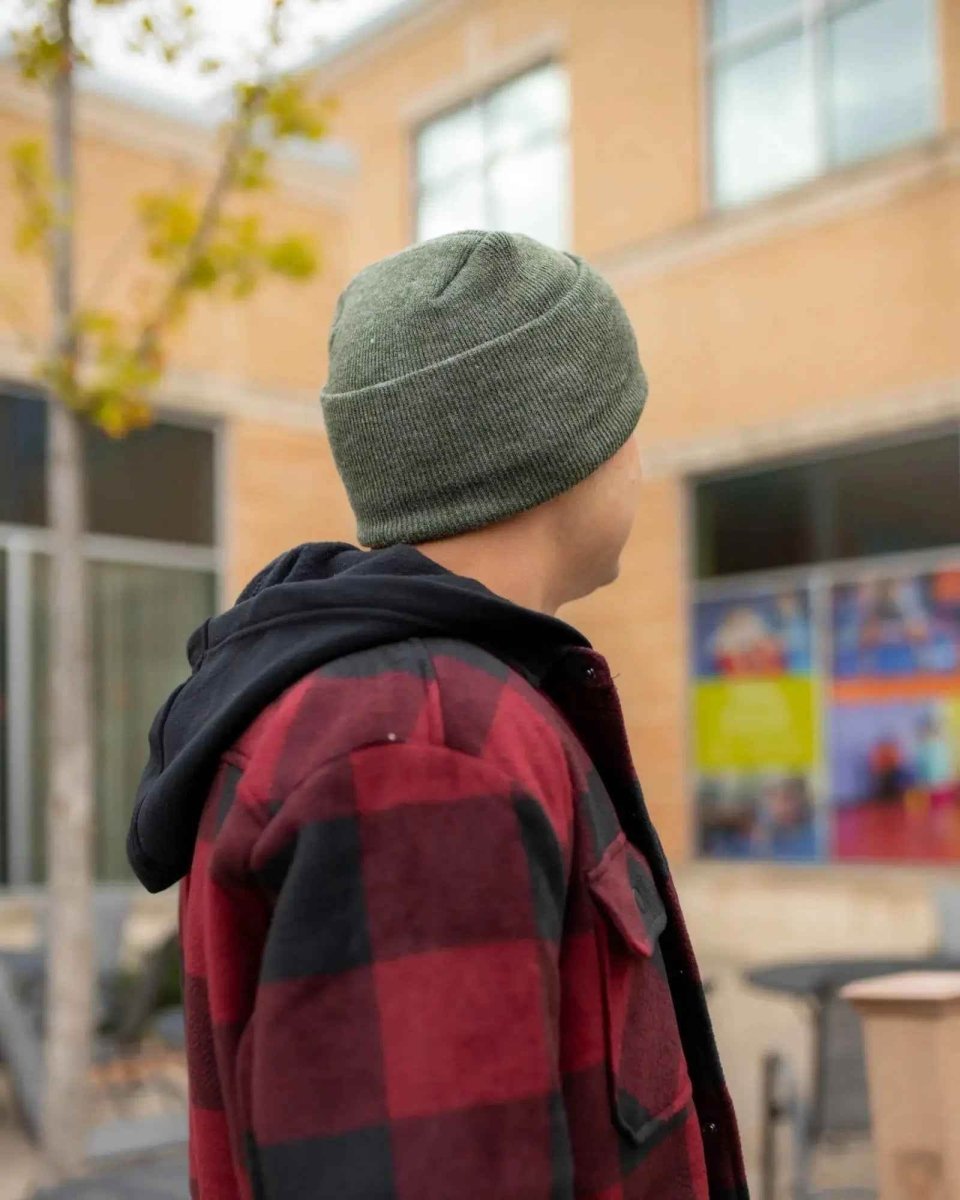 Haakwear H - Stitch Cuffed Beanie Made In Usa Patented 12290131 Beanie by Haakwear Usa – Don't Panic Shoes