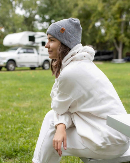 Haakwear H - Stitch Cuffed Beanie Patent Pending Koala Gray Beanie by Haakwear Usa – Don't Panic Shoes