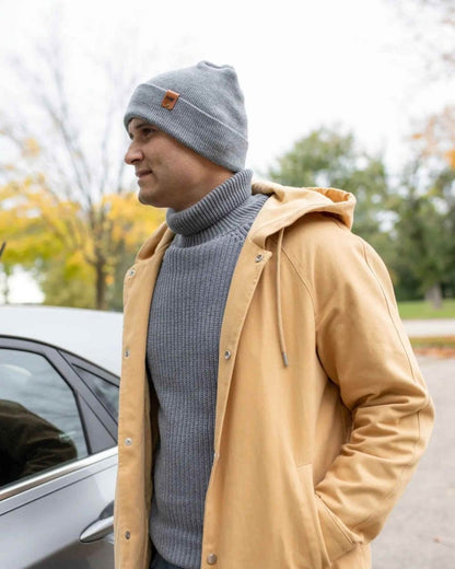 Haakwear H - Stitch Cuffed Beanie Patent Pending Koala Gray Beanie by Haakwear Usa – Don't Panic Shoes