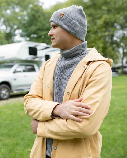 Haakwear H - Stitch Cuffed Beanie Patent Pending Koala Gray Beanie by Haakwear Usa – Don't Panic Shoes